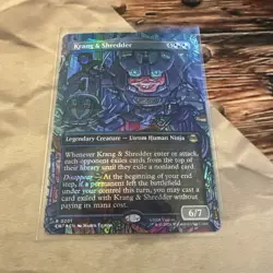 MTG Krang & Shredder (Borderless) Teenage Mutant Ninja Turtles Foil #0201 - Image 1