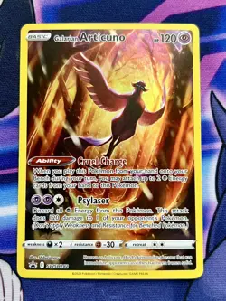 Galarian Articuno Pokemon Full Art SWSH282 Black Star Promo Card NM ❄ - Image 1