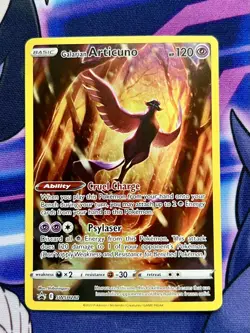 Galarian Articuno Pokemon Full Art SWSH282 Black Star Promo Card NM ❄ - Image 2