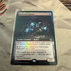 Ravenous Robots - Foil - Extended Art - MTG - 0271 - TMT - TMNT - Image 1