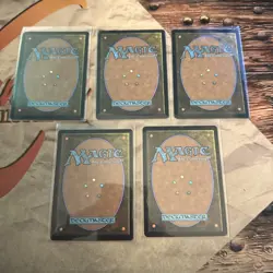 MTG Forest (0195) Full Art Teenage Mutant Ninja Turtles Regular Lot Of 5 - Image 5