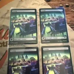 MTG Swamp Lot Of 4! 3x Regular And 1x Foil #0193 - Image 2