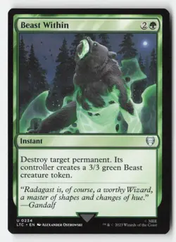 Beast Within 234 Commander: The Lord of the Rings MTG NM - Image 1