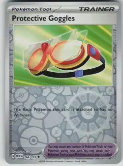 Pokemon TCG Protective Goggles Uncommon Reverse Holo SV Scarlet & Violet 151 164 - Image 1