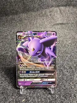 Pokemon TCG Espeon GX SM Base Set 61/149 Lightly Played Holofoil - Image 1