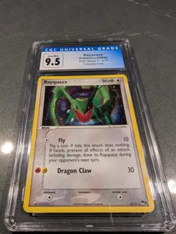 Rayquaza POP Series 1 Cosmos Holo 3/17 CGC 9.5 Gem Mint Blue Label - Image 1