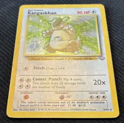 Pokemon TCG Kangaskhan Jungle 5/64 Holo Unlimited Holo Rare HP/DMG - Image 2