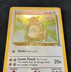 Pokemon TCG Kangaskhan Jungle 5/64 Holo Unlimited Holo Rare HP/DMG - Image 3