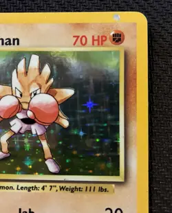 Pokemon TCG Hitmonchan Holo Base Set Unlimited 7/102 1999 WOTC HP/DMG - Image 4