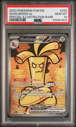 Gholdengo EX 2023 Pokemon Paradox Rift PSA 10 #252 - Image 1