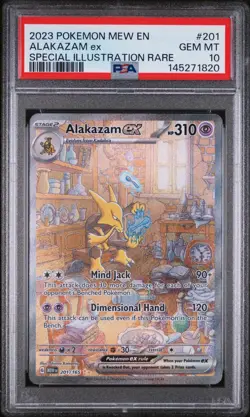 PSA 10 Alakazam ex 201 SIR Special Illustration Rare 2023 Pokemon 151 NEW CERT - Image 1