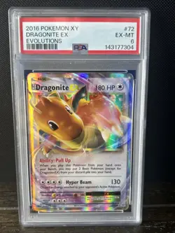 Pokemon XY Evolutions 2016 Dragonite EX 72/108 PSA 6 - Image 1