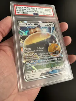 POP 206 Snorlax GX SM05 PSA 10 Black Star Promo Snorlax GX Box Pokemon - Image 3