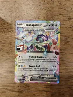 Pokemon TCG - Terapagos ex 128/142 Play Stamped Prize Pack Series 6 Holo - Image 1