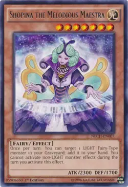 Yugioh! MP Shopina the Melodious Maestra - NECH-EN007 - Rare - 1st Edition Moder - Image 1