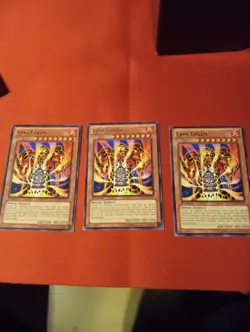 yugioh! lava golem lcjw-en117 1ST Edition rare X3 Light Played Playset - Image 1