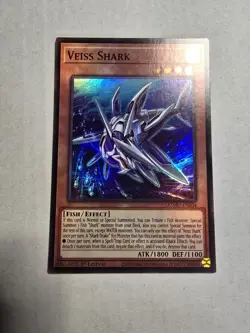 MZMU-EN034 Veiss Shark Super Rare 1st Edition YuGiOh - Image 1