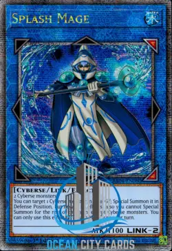 Yugioh Splash Mage RA04-EN080 Quarter Century Rare 1st Edition - Image 1