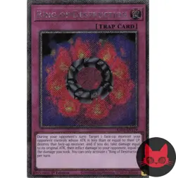 Yugioh Ring of Destruction RA04-EN119 Platinum Secret Rare 1st Edition NM - Image 1