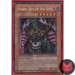 Yugioh Dark Ruler Ha Des MC1-EN006 Secret Rare LP - Image 1