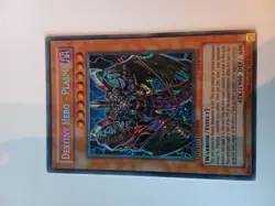 YUGIOH Secret Rare Destiny Hero - Plasma CT04-EN003 MP - Image 1
