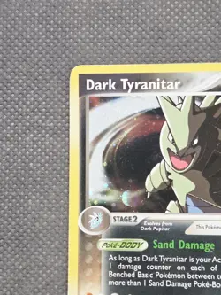Dark Tyranitar 20/109 Holo Rare (2004) EX Team Rocket Returns Pokemon Nintendo - Image 3