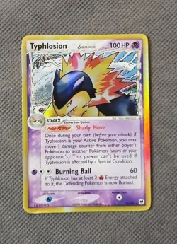 Typhlosion (Delta Species) 12/101 Holo Rare (2006) EX Dragon Frontiers Pokemon - Image 1