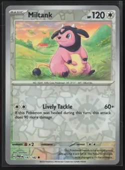 Miltank Common SV04: Paradox Rift 147/182 NM Pokemon Card Reverse Holo - Image 1