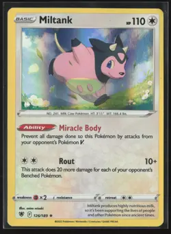 Miltank Holo Rare SWSH10: Astral Radiance 126/189 LP Pokemon Card - Image 1