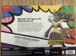 Pokemon TCG Ascended Heroes Premium Poster Collection Mega Lucario Ex (In Hand) - Image 2