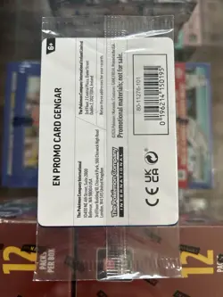 Pokemon GameStop Stamped Exclusive Gengar Cosmos Holo Promo Sealed 050/088 - Image 2