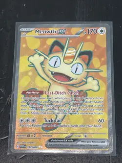 Pokemon Meowth Ex Ultra Rare 107/88 NM Perfect order - Image 1