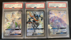 Lot of 3 Pokemon Graded PSA 10 Cards - HIDDEN FATES - Image 1