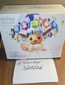 Prismatic Evolutions Pokemon Center Elite Trainer Box SEALED - Image 1
