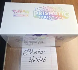 Prismatic Evolutions Pokemon Center Elite Trainer Box SEALED - Image 3