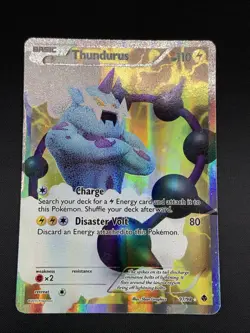 Pokemon Thundurus 97/98 Emerging Powers Ultra Rare Full Art Holo HP - Image 1