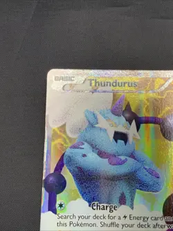 Pokemon Thundurus 97/98 Emerging Powers Ultra Rare Full Art Holo HP - Image 2