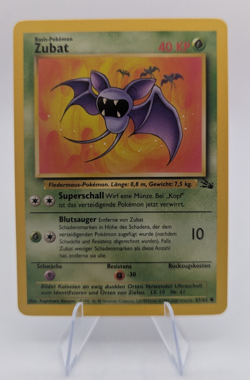 Pokemon Fossil Zubat (German) 57/62 - Image 1