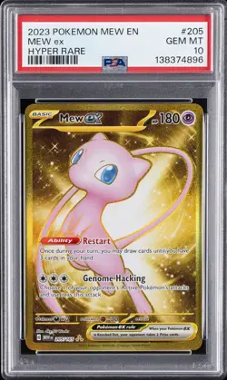 2023 POKEMON MEW EN-151 HYPER RARE #205 MEW EX PSA 10 - Image 1