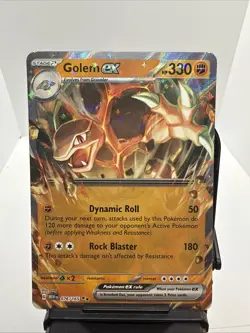Pokemon TCG Golem EX 076/165 Double Rare Holo Scarlet Violet 151 - Image 1