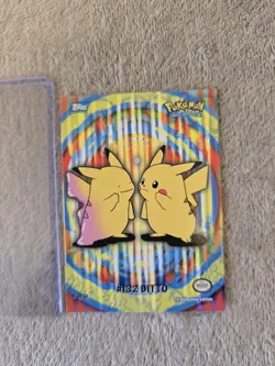 Topps Pokemon #132 Ditto Pikachu, 2000, 5 of 10, Rare - Image 1