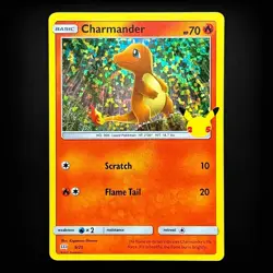 Charmander 009/025 McDonald's 25th Anniversary Promo Holo Pokemon TCG NM - Image 1