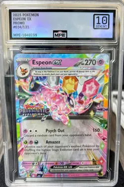 POKEMON Espeon EX Stamped Prismatic Evolutions 034 / 131 Promo Scarlet & Violet - Image 1