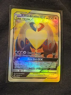 Pokemon Latias & Latios GX Sm-Team Up 170/181 Ultra Rare Holo 250 HP TAG TEAM 10 - Image 1