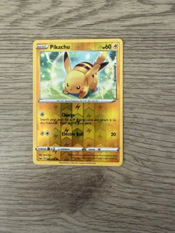 Pikachu - 065/202 - Sword & Shield Base Set - Reverse Holo - NM/M - Image 1