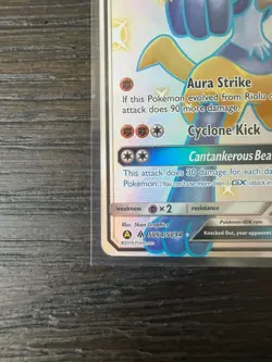 2019 Pokemon Sun & Moon Hidden Fates #SV64/SV94 Lucario GX - Image 4