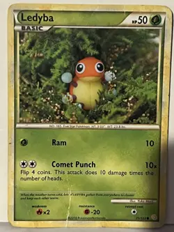 Ledyba 71/123 HeartGold SoulSilver HP Pokemon Fast Shipping - Image 1