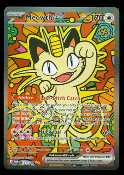 Pokemon MEOWTH EX 121/088 - Perfect Order - SPECIAL ILLUSTRATION RARE - Image 1