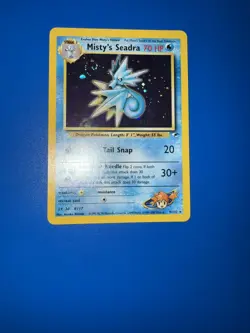 Misty's Seadra (Prerelease) 009/132 Wotc Promo Holo HP Vintage Pokemon TCG - Image 1