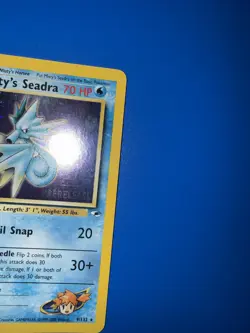 Misty's Seadra (Prerelease) 009/132 Wotc Promo Holo HP Vintage Pokemon TCG - Image 2